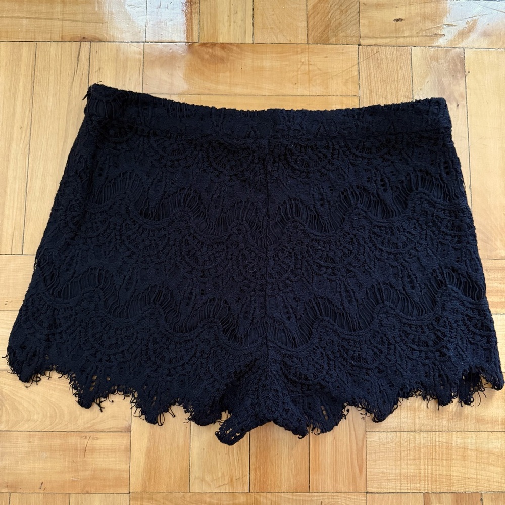 Black Lace Shorts